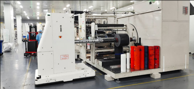 Application of AGV trolley in battery workshop of head enterprise in lithium battery industry